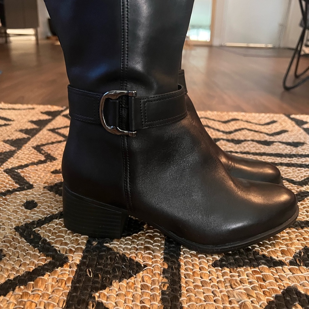 Naturalizer Black Heeled Boots - Picture 3 of 8